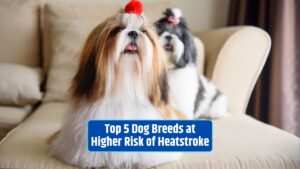 dog breeds, heatstroke, Bulldogs, Pugs, Huskies, Shih Tzus, French Bulldogs, prevention, overheating, pet safety, hot weather, cooling products, responsible pet ownership, dehydration, summer, grooming, vulnerable breeds, pet health, extreme heat,