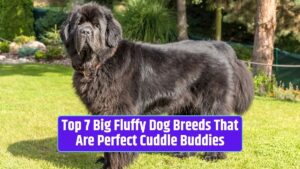 Big fluffy dog breeds, fluffy canine companions, cuddle buddy dogs, large and fluffy dogs, gentle giant breeds,