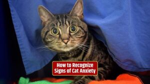 Cat anxiety, signs of cat anxiety, cat behavior, cat health, pet care, cat-friendly environment,