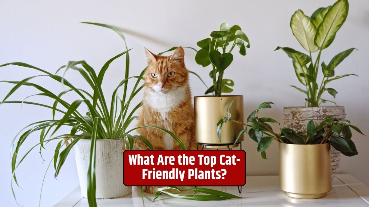 Cat-friendly plants, cat-safe plants, feline-friendly flora, catnip, cat grass, valerian, spider plant, mint,